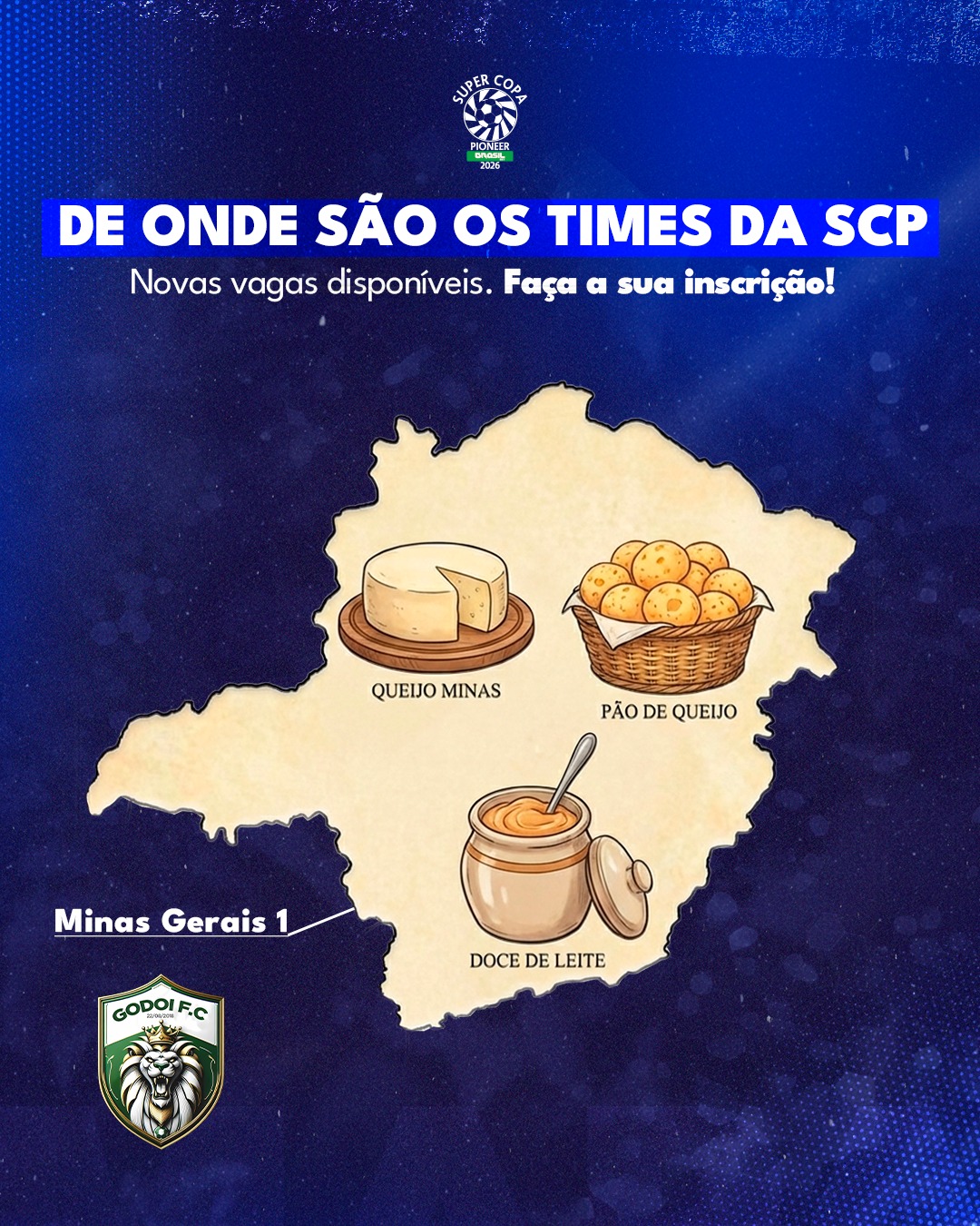 Origem das equipes · Minas Gerais